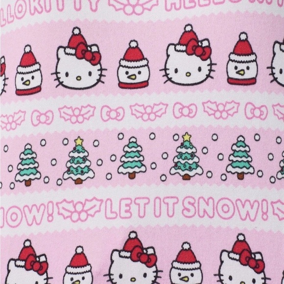 Womens size xl Hello Kitty Pink Cupcake Pajama Set - Picture 4 of 7